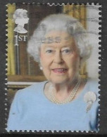 GROSSBRITANNIEN GRANDE BRETAGNE GB 2016 FROM M/S QUEEN'S 90TH BIRTHDAY: QUEEN 1ST USED SG 3832B MI 3879 YT 4292 SC 3501B - Used Stamps