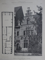 KORTRIJK 1906 - MAISON Bd. VANDENPEEREBOOM     45 X 32 CM   VOIR 2 SCANS - Architecture