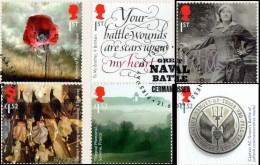 GROSSBRITANNIEN GRANDE BRETAGNE GB 2016 THE GREAT WAR  1916 SET 6V USED SG 3838-43 MI 3893-98 YT 4305-10 SC 3507- - Oblitérés