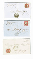 Portugal, 1856/8, 3 Cartas - Lettres & Documents
