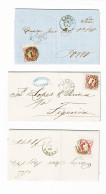 Portugal, 1856/8, 3 Cartas - Covers & Documents
