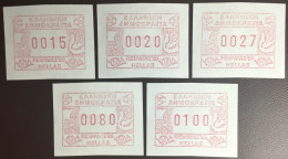 Greece 1985 Frama Machine Labels Piraeus Exhibition MNH - Automatenmarken [ATM]