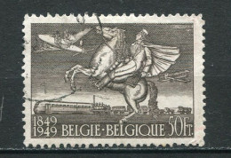 26675 Belgique  PA24° 50F Brun-gris Centenaire Du Timbre  1949  TB - Oblitérés