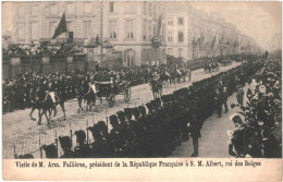 CPA Carte Postale Belgique Bruxelles Visite De Mr Fallières à S. M. Albert  1911  VM77632 - Festivals, Events