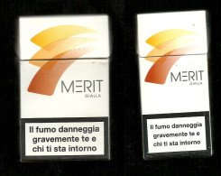 Pacchetti Di Sigarette ( Vuoti ) - Merit Gialla Da 10 E 20 Pezzi - Empty Cigarettes Boxes
