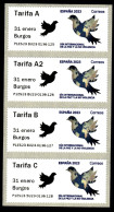 ESPAGNE 2023 ATM ** 4 Tarifs - Machine Labels [ATM]