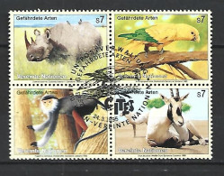 Timbres Nations-Unies Vienne Oblitéré N 200 / 203 - Gebraucht