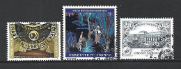 Timbres Nations-Unies Vienne Oblitéré N 205 + 207 +208 - Oblitérés