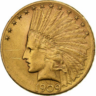 États-Unis, 10 Dollars, Indian Head, 1909, Denver, Rare, Or, SUP, KM:130 - 10$ - Eagles - 1907-1933: Indian Head