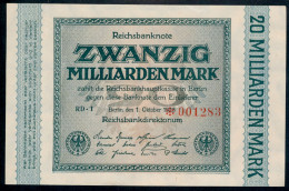 Pick118a  Ro115b  DEU-137g - 20  Milliard Mark 1923 ** UNC NEUF ** - 20 Mrd. Mark