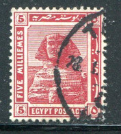 EGYPTE- Y&T N°61- Oblitéré - 1915-1921 Protectorat Britannique