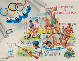 San Marino 1992, Summer Olympic Games In Barcelona, MNH S/S - Neufs