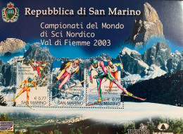 San Marino 2003, Nordic Ski Championship Val Di Fiemme, MNH S/S - Neufs