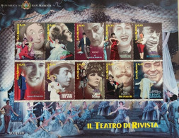 San Marino 2005, Theatre Artists, MNH Sheetlet - Unused Stamps