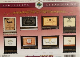 San Marino 2007, Italian Wines, MNH S/S - Unused Stamps