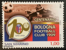 San Marino 2009, Bologna Football Club, MNH Single Stamp - Neufs
