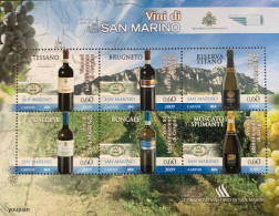San Marino 2009, Italian Wines, MNH S/S - Neufs