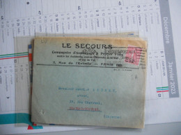 Lettre En-tête : Le Secours Avec Timbre Perforé - Covers & Documents