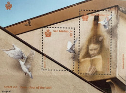 San Marino 2016, Art Soul Of Wall By Eron, MNH S/S - Unused Stamps