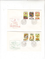 CECOSLOVACCHIA  1968 - Yvert  1692/97 Su Lettera - Favole - Lettres & Documents