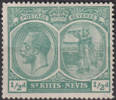 1921 St.Christopher-Nevis & Anguilla * Mi:KN 37, Sn:KN 37a, Yt:KN 59, King George V And Columbus - St.Christopher-Nevis-Anguilla (...-1980)