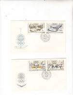 CECOSLOVACCHIA  1968 - Yvert    1615/18 - Olimpiade Grenoble - Covers & Documents