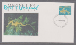 Australia 1985 Leafy Sea Dragon First Day Cover- Leederville WA - Cartas & Documentos