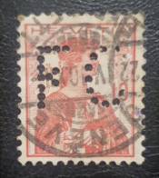 Switzerland Used Postmark Perfin Stamp Geneve Cancel - Perfins