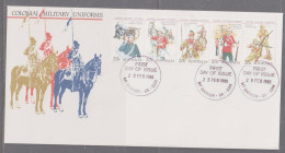 Australia 1985 Colonial Military Uniforms First Day Cover - Mt Barker SA - Storia Postale