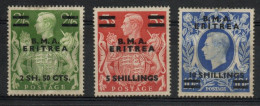 Erythrée - Occupation Anglaise YT 10-12 Neuf Sans Gomme (X) MNG - Eritrea