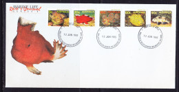 Australia 1985 Marine Life First Day Cover - Melbourne Philatelic - Brieven En Documenten