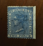 AUSTRALIA - 1862 2 Pences Blue Dented 14 - Oblitérés - Used - Gebraucht