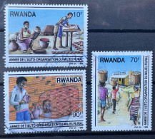 RWANDA -  (0) - 1989 - # 1417/1420  3 Values - Gebraucht