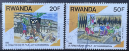 RWANDA -  (0) - 1990 - # 1446/1449  2 Values - Oblitérés