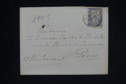 GRECE - Lettre Pour Paris Adressée à La Comtesse CHANDON De BRIAILLES Née De CLERMONT-TONNERRE - A  2042 - Covers & Documents