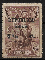 TETE 1913 Portuguese Africa Postage Stamps Overprinted REPUBLICA TETE 7½/75C/R MNH (NP#72-P07-L9) - Tete