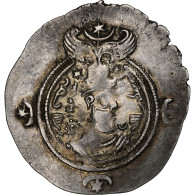 Royaume Sassanide, Chosroès II, Drachme, 590-628, Atelier Incertain, Argent - Orientalische Münzen
