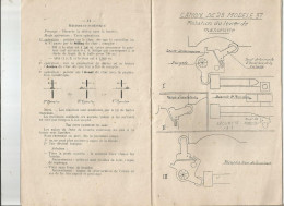 NOTICE SUR LE CANON DE 25 MODELE 1937 - Français