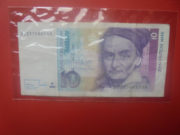 République Fédérale 10 MARK 1993 Circuler (B.33) - 10 Deutsche Mark