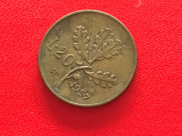 Münze Münzen Umlaufmünze Italien 20 Lire 1957 - 20 Lire
