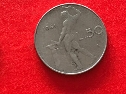 Münze Münzen Umlaufmünze Italien 50 Lire 1961 - 50 Lire