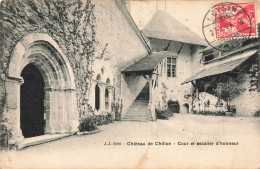 SUISSE - Château De Chillon - Vue Générale De La Cour Et Escalier D'honneur - Carte Postale Ancienne - Veytaux