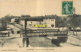 08 Le Chesne, Pont Sur Le Canal Des Ardennes, Affranchie 1909 - Le Chesne