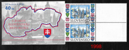 Slovakia 1998 ** Five Years Of The Slovak Republic  ** Michel SK 300  ** CTO Slowakei - Otros & Sin Clasificación