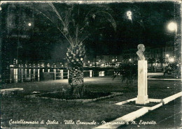 CASTELLAMMARE DI STABIA - VILLA COMUNALE - MONUMENTO A M. ESPOSITO - EDIZ. MOLINARI - SPEDITA 1957 (19566) - Castellammare Di Stabia