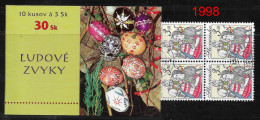 Slovakia 1998 ** Easter | Folklore  ** Michel SK 305  ** CTO Slowakei** Full Booklet - Altri & Non Classificati