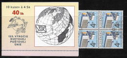 Slovakia 1999 ** 125th Anniversary Of The World Postal Union (UPU) ** Michel SK 336  ** CTO ** Slowakei** Full Booklet - Otros & Sin Clasificación