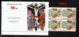 Slovakia 1999 ** Spiritual Renewal ** Michel SK 340  ** CTO ** Slowakei ** Full Booklet - Other & Unclassified