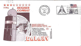 USA-AERO N° 1372 S/L.DE KENNEDY SC/21.9.84  THEME: SATELLITE GALAXY - 3c. 1961-... Lettres