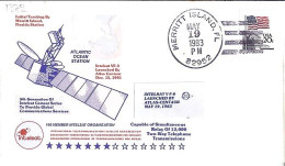 USA-AERO N° 1372 S/L.DE MERRITT ISLAND/19.5.83  THEME: SATELLITE INTELSAT - 3c. 1961-... Lettres